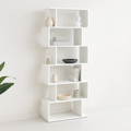 Estantería Moderna ZigZag de 6 Niveles - Blanco