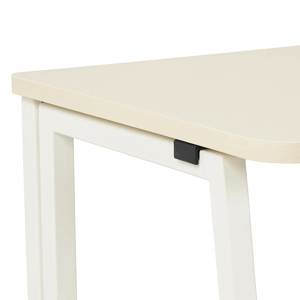 Escritorio Flex Compacto Mdf - Natural Blanca