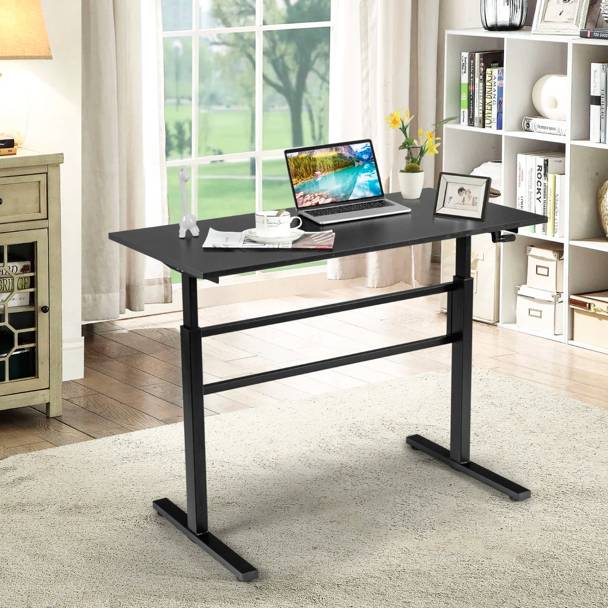 Escritorio de trabajo con altura regulable standing desk - Negro