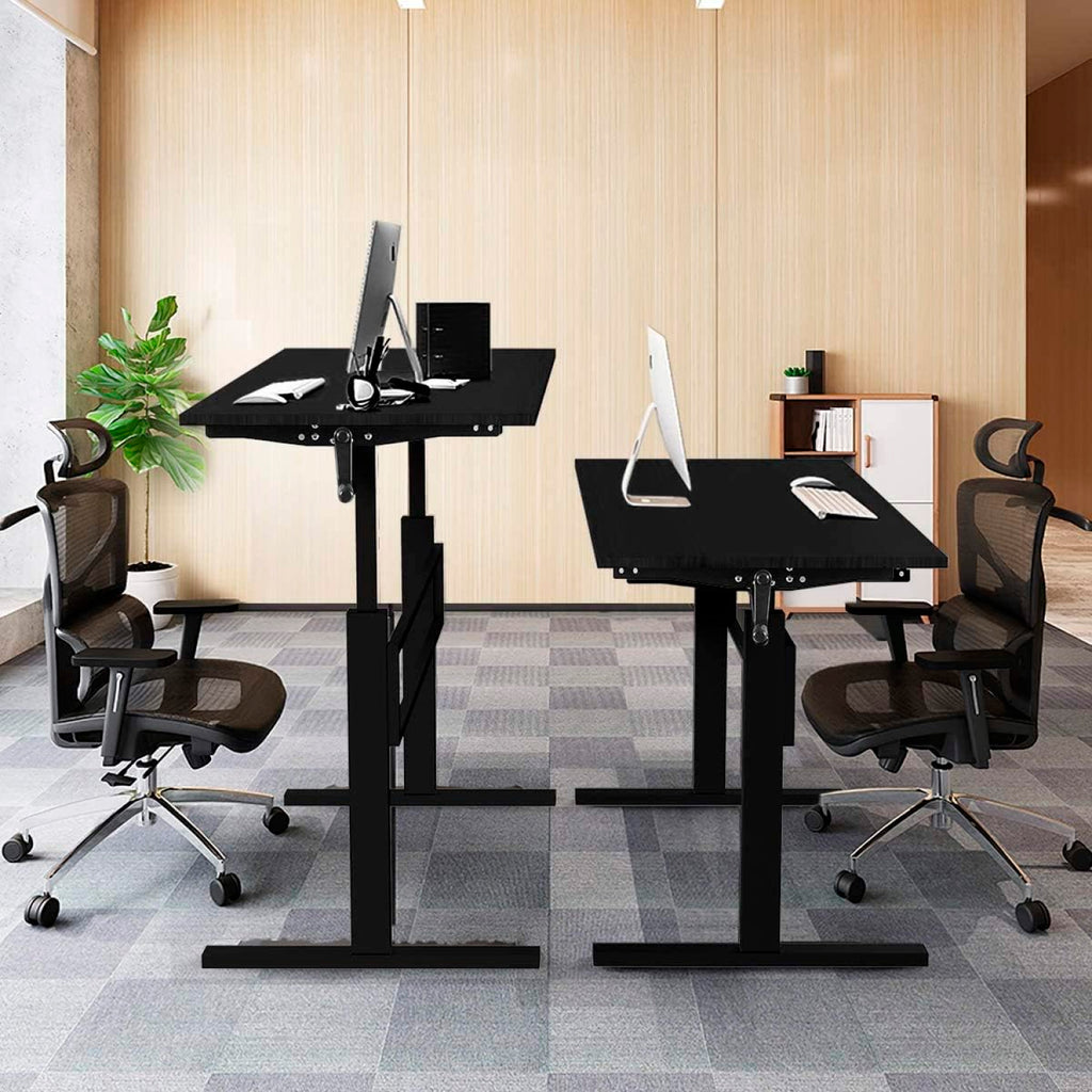 Escritorio de trabajo con altura regulable standing desk - Negro