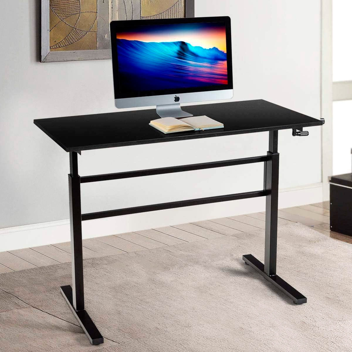 Escritorio de trabajo con altura regulable standing desk - Negro