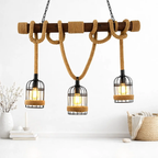 Lampara colgante cuerdas 3 luces L05