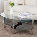 Mesa de centro vidrio 2 caras