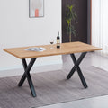 Mesa industrial Madera y Metal Cross 180x90