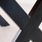 Mesa industrial Madera y Metal Cross 180x90