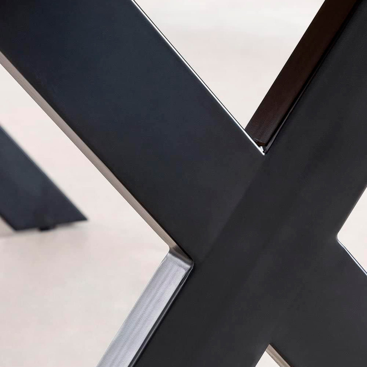 Mesa industrial Madera y Metal Cross 180x90