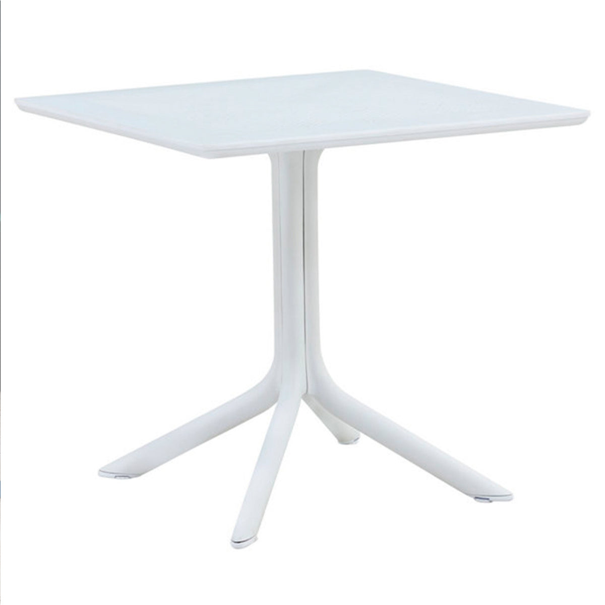Mesa restaurant 80x80 Polipropileno Terraza Exterior - Blanca