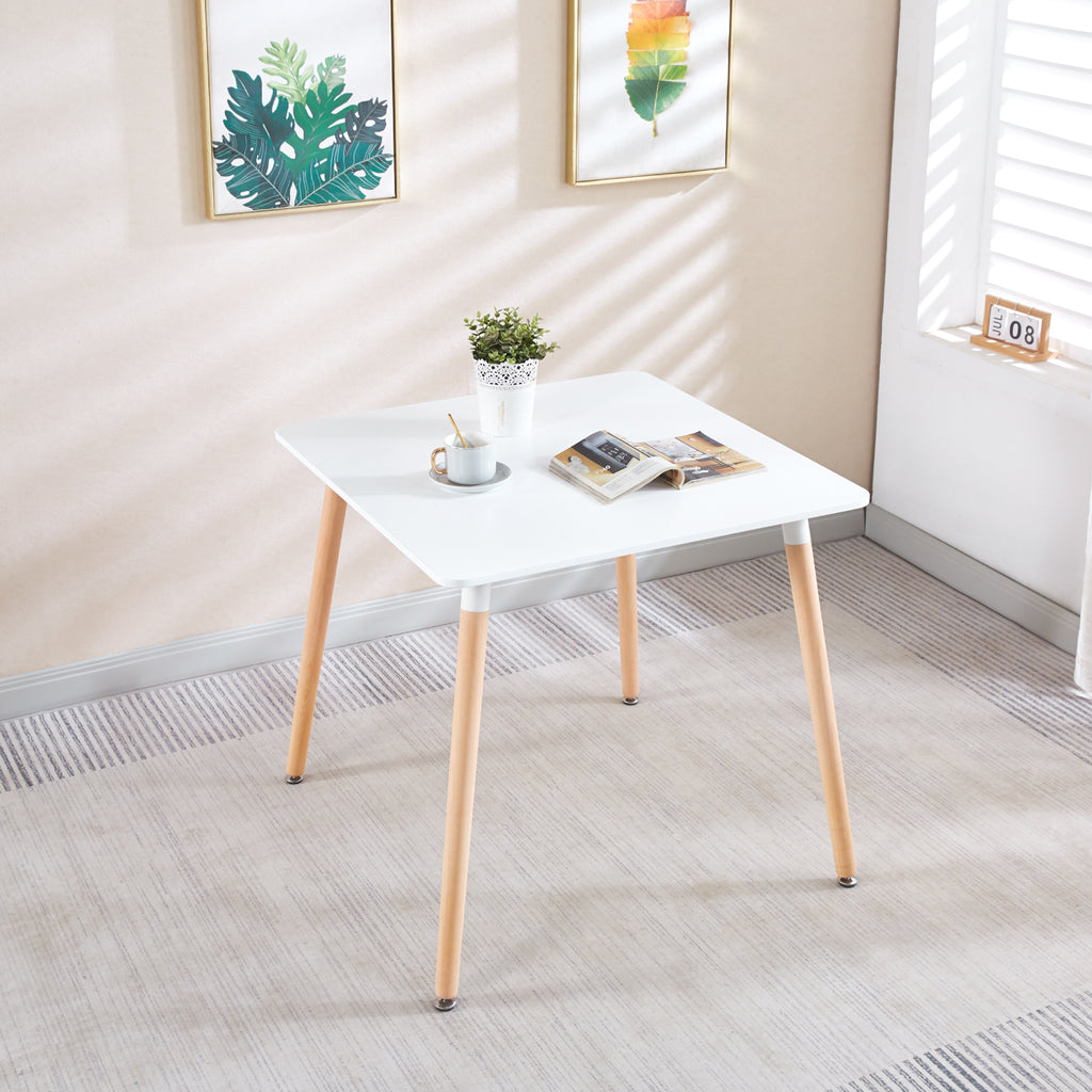 Mesa Eames Cuadrada MDF 80 cms - Blanca