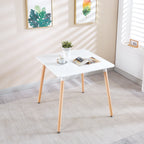 Mesa Eames Cuadrada MDF 80 cms - Blanca