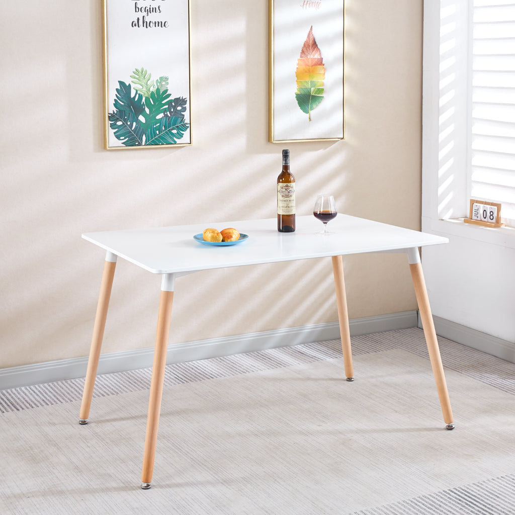 Mesa Eames Rectangular MDF 120x80 cms - Blanca