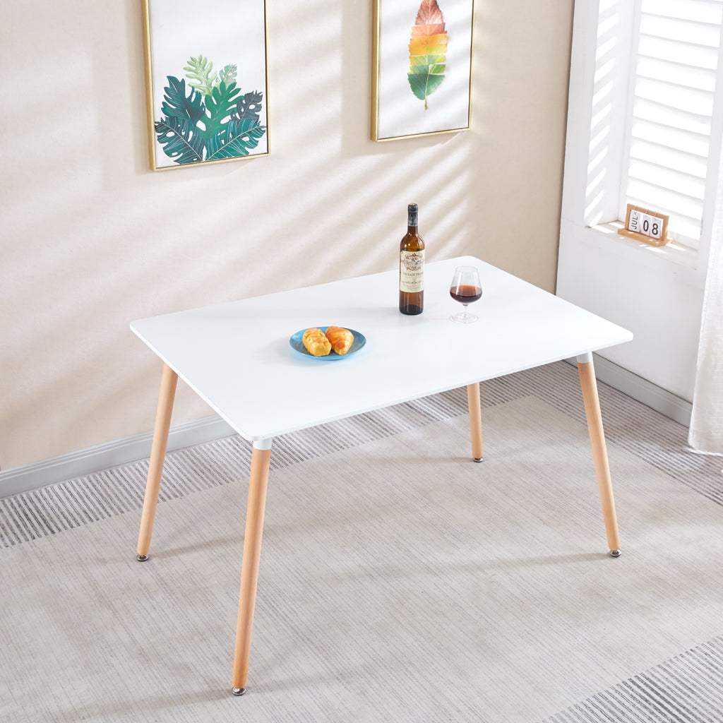 Mesa Eames Rectangular MDF 120x80 cms - Blanca