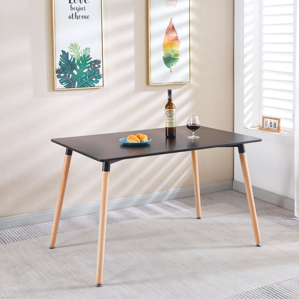 Mesa Eames Rectangular MDF 120x80 cms - Negra