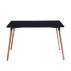 Mesa Eames Rectangular MDF 120x80 cms - Negra