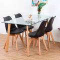 Mesa Nordic Rectangular Vidrio 140x90 cms