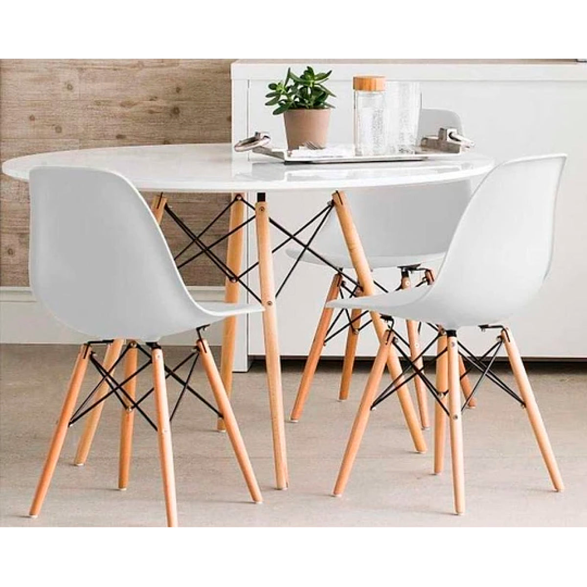 Mesa Eames 100cm redonda - Blanca