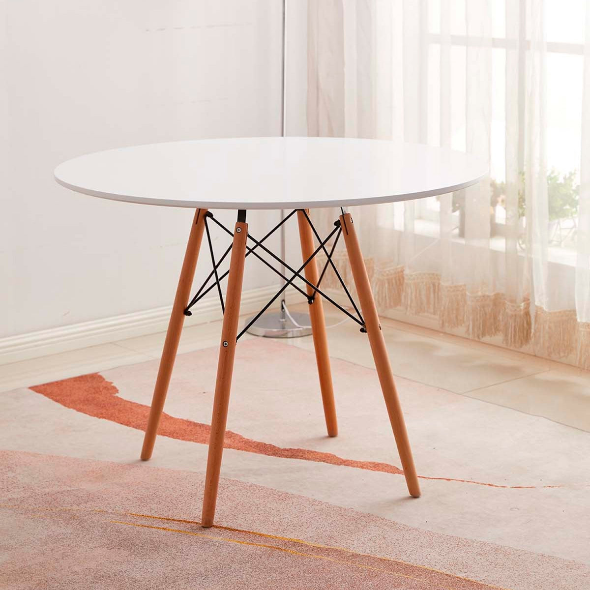 Mesa Eames 100cm redonda - Blanca