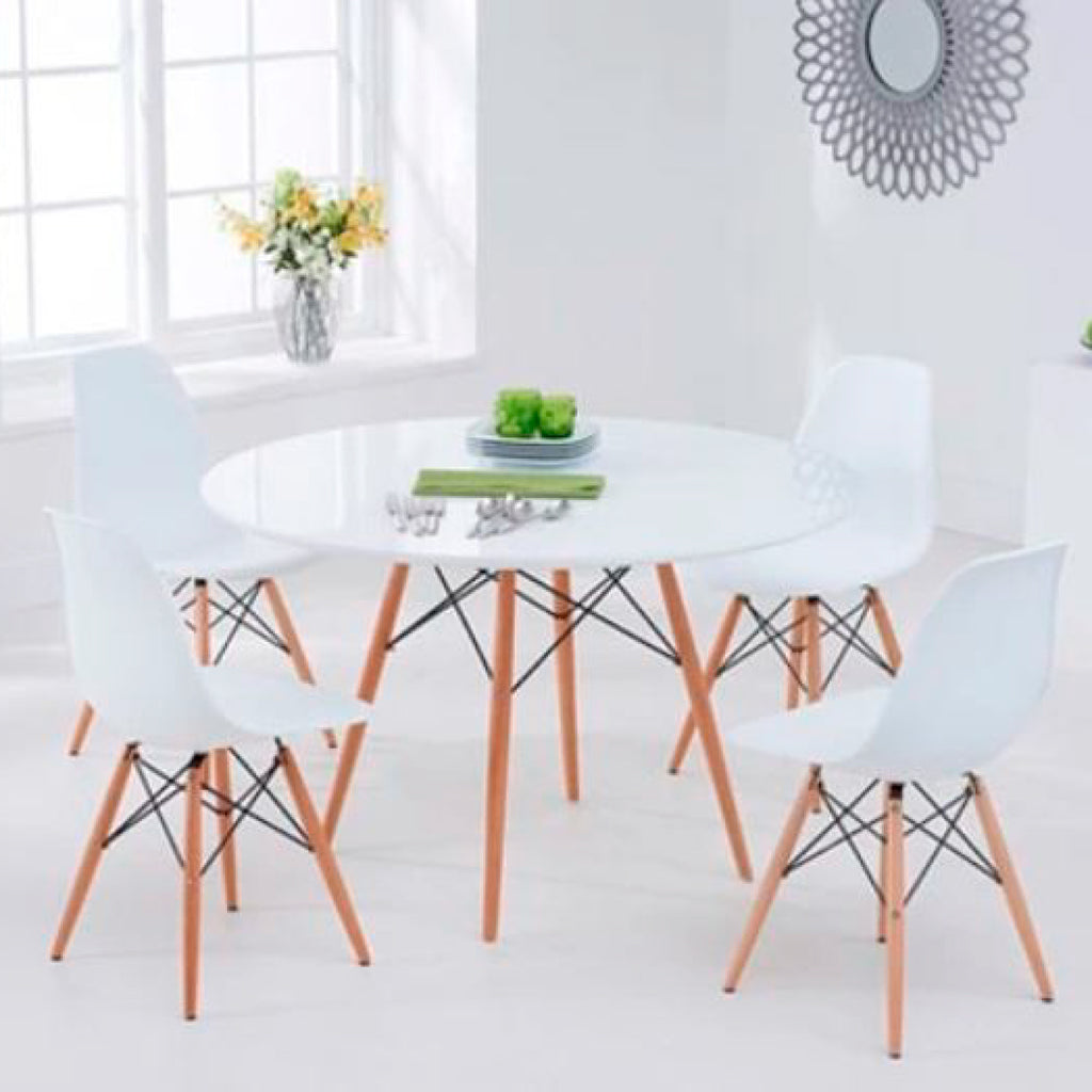 Mesa Eames 100cm redonda - Blanca