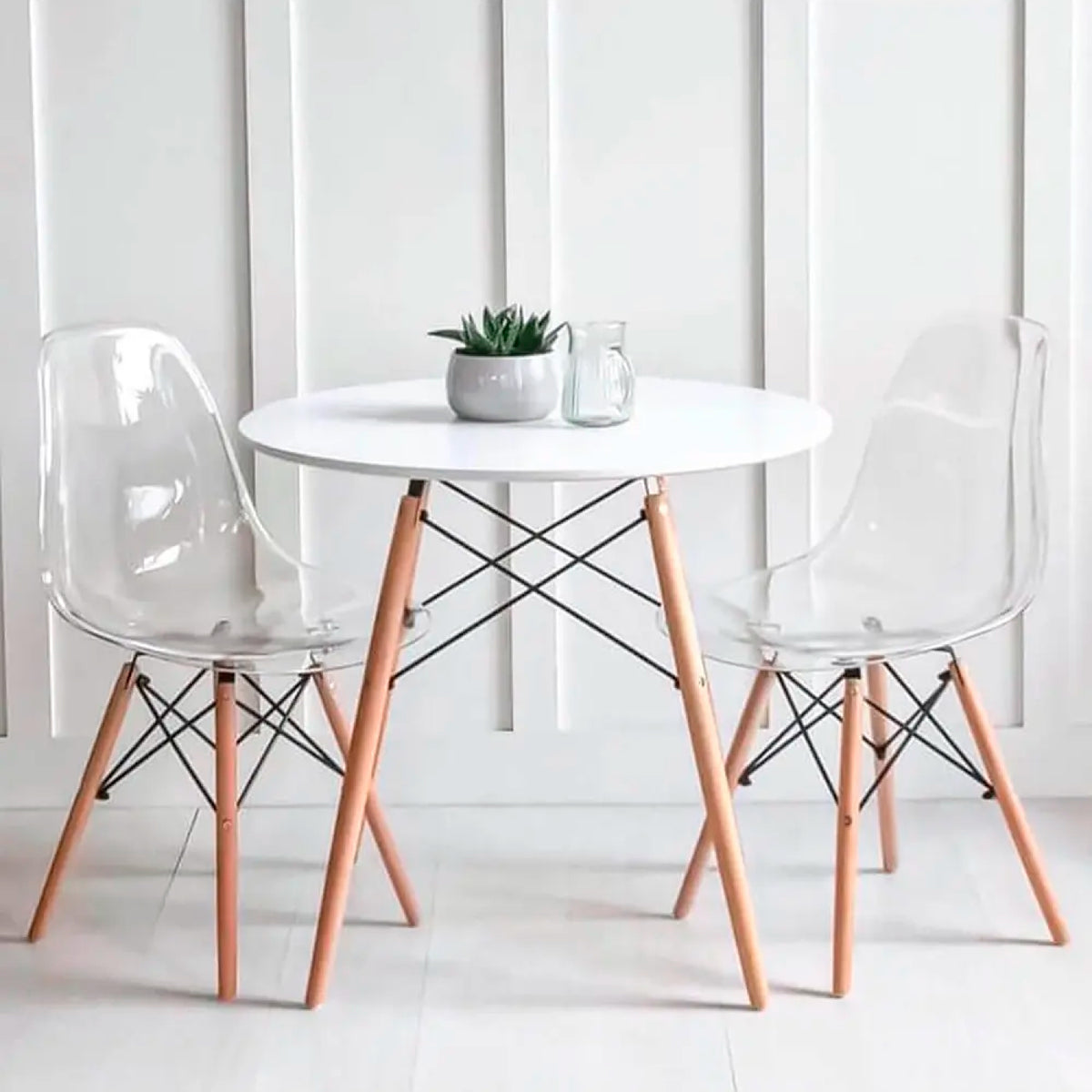 Mesa Eames 80cm redonda - Blanca