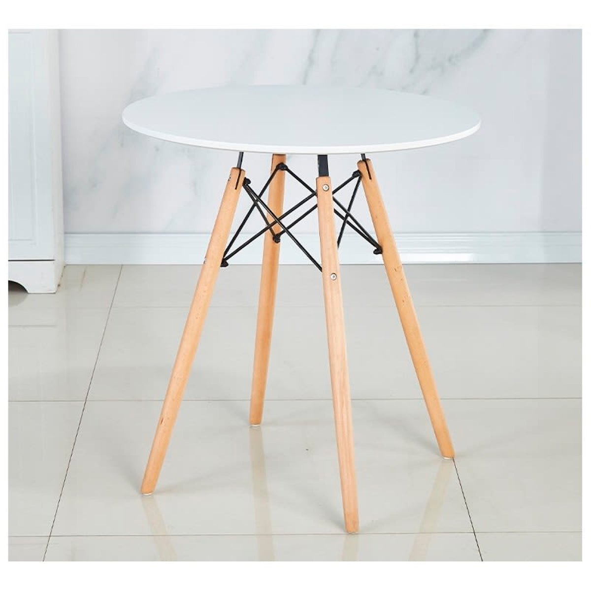 Mesa Eames 80cm redonda - Blanca