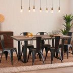 Mesa Industrial MDF 140x90 - Madera Oscura