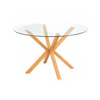 Mesa Cross Redonda Vidrio 120 cms