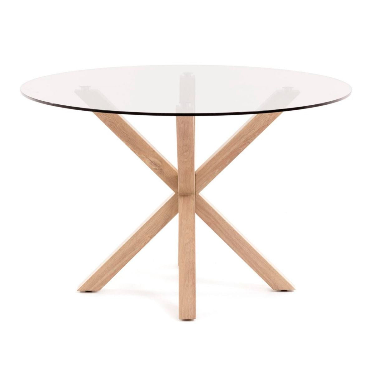 Mesa Cross Redonda Vidrio 120 cms