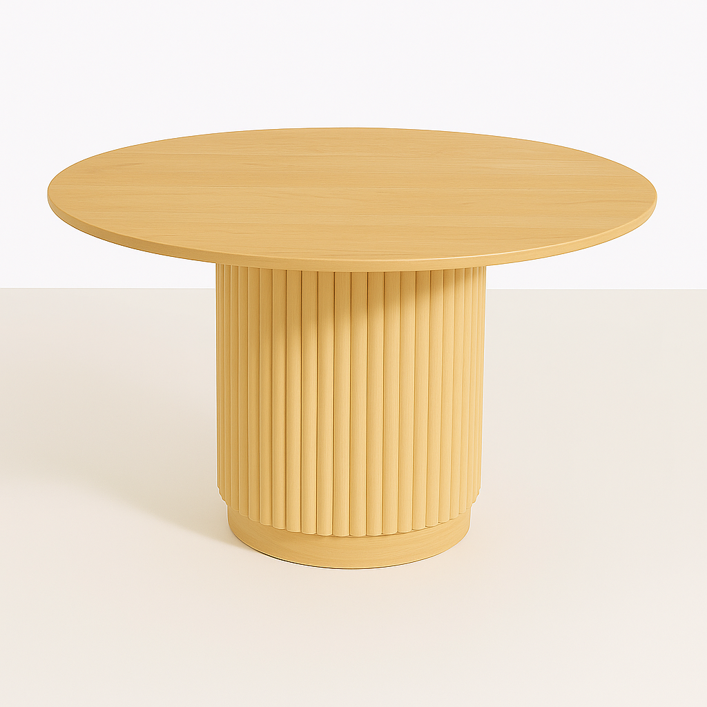 Mesa Redonda Nórdica Armonía de 130 cm Madera Natural