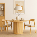 Mesa Redonda Nórdica Armonía de 130 cm Madera Natural