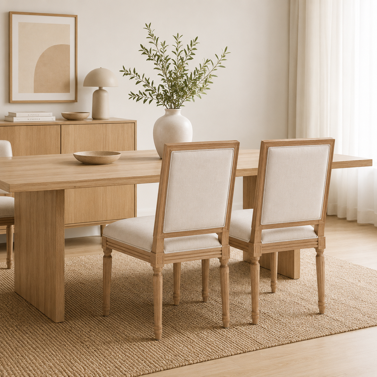 Pack de 2 Sillas de comedor Mazga 58x52x98