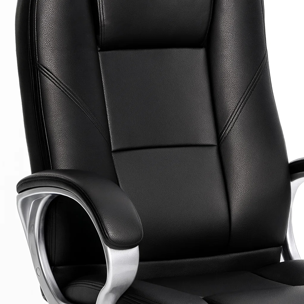 Silla de Oficina Ejecutiva Magnus Cuero Sintético - Negro