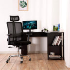 Silla de oficina mesh negra ejecutiva con apoyabrazos y cabeza