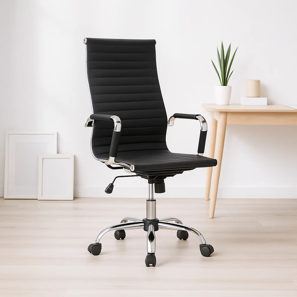 Silla Ejecutiva Luxor Cuero Sintético - Negro