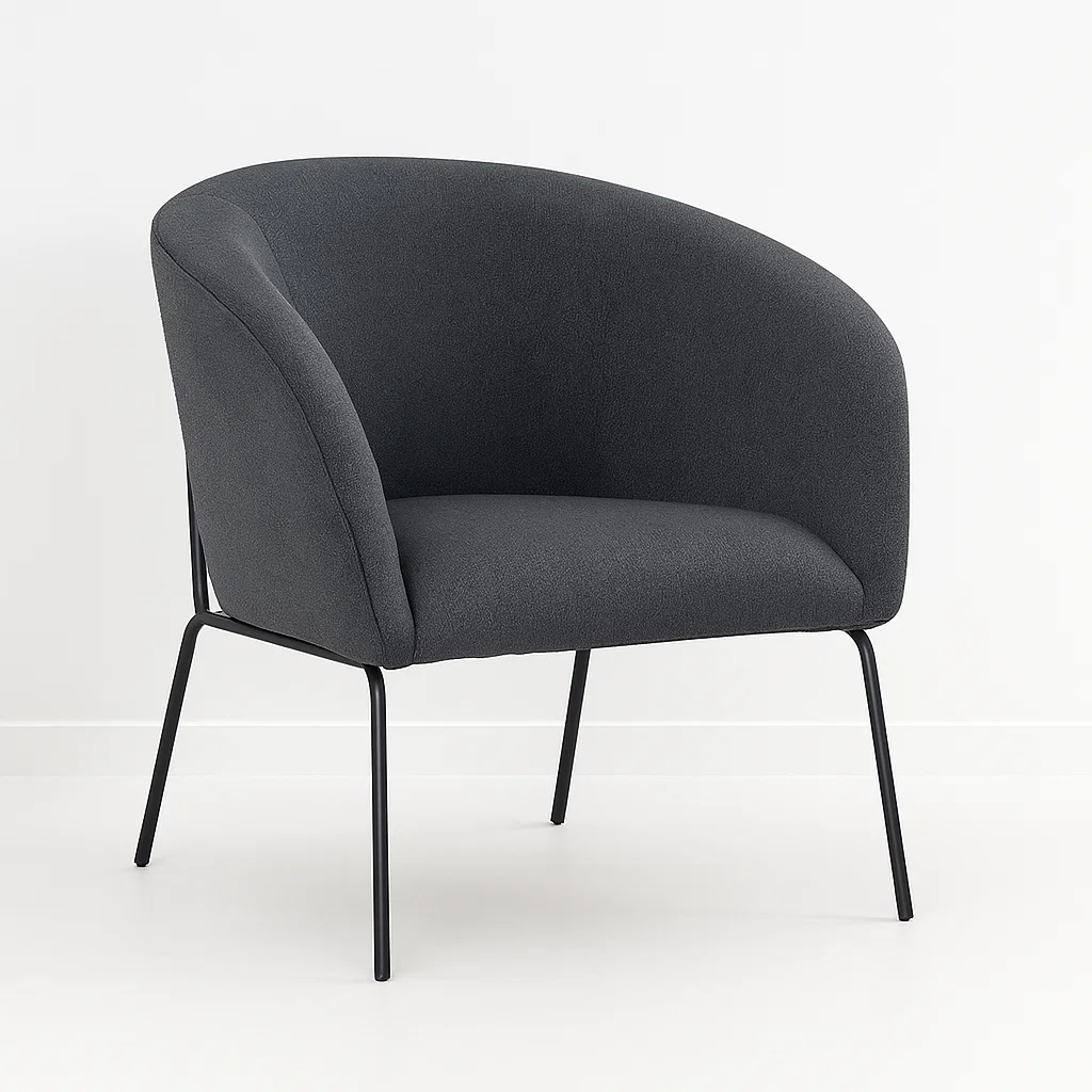 Sillón Arko de Terciopelo - Gris