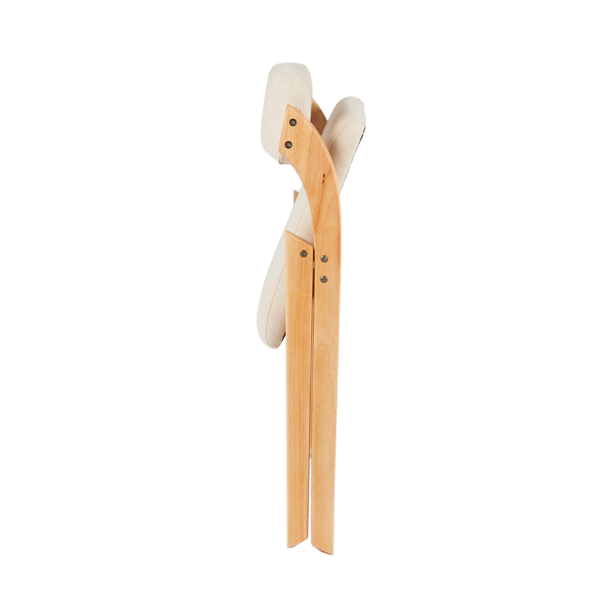 Silla Betlahem de madera plegable acolchada - Beige