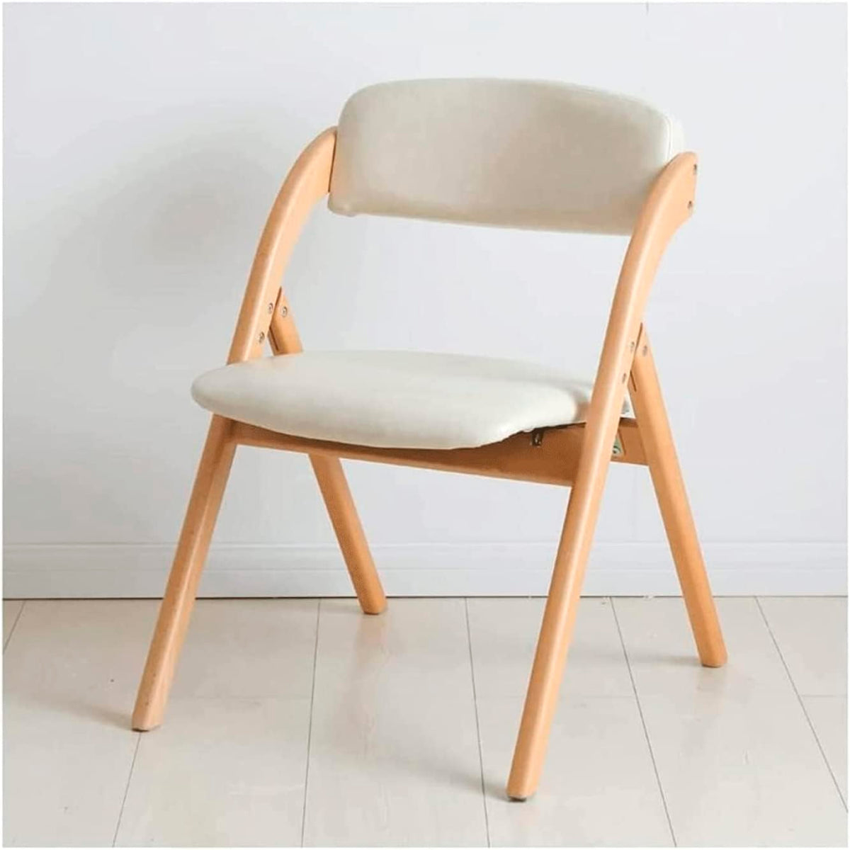 Silla Betlahem de madera plegable acolchada - Beige