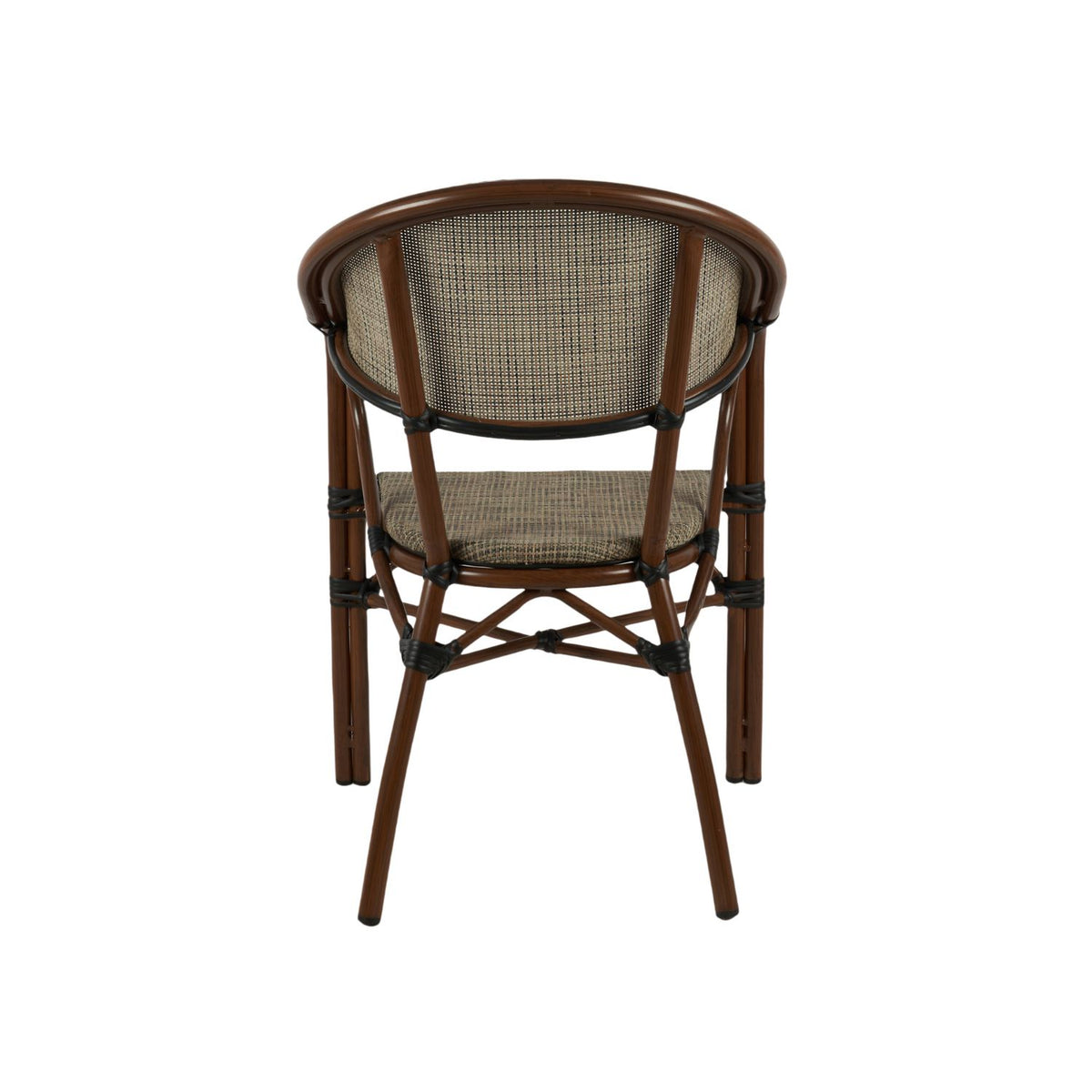 Silla Bistro Parisina Textileno con reposabrazos - Beige