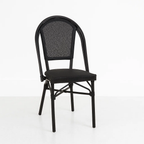 Silla Bistro Parisina Textileno - Negro