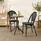 Silla Bistro Parisina Textileno - Negro