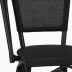 Silla Bistro Parisina Textileno - Negro