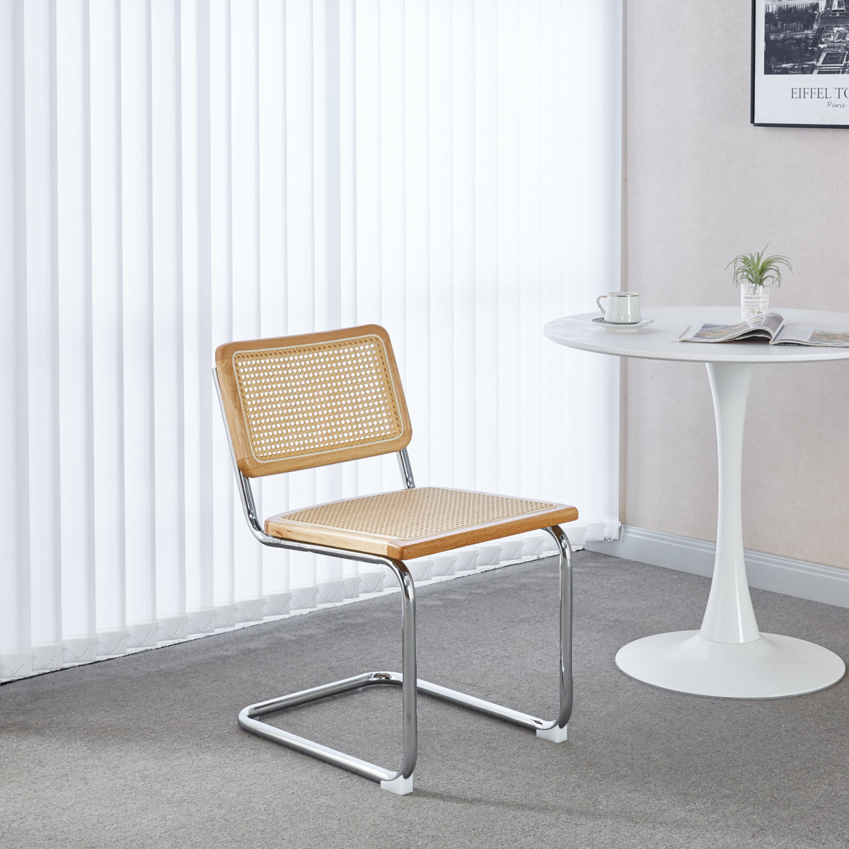 Pack de 2 Sillas Breuer Madera y Rattan - Madera