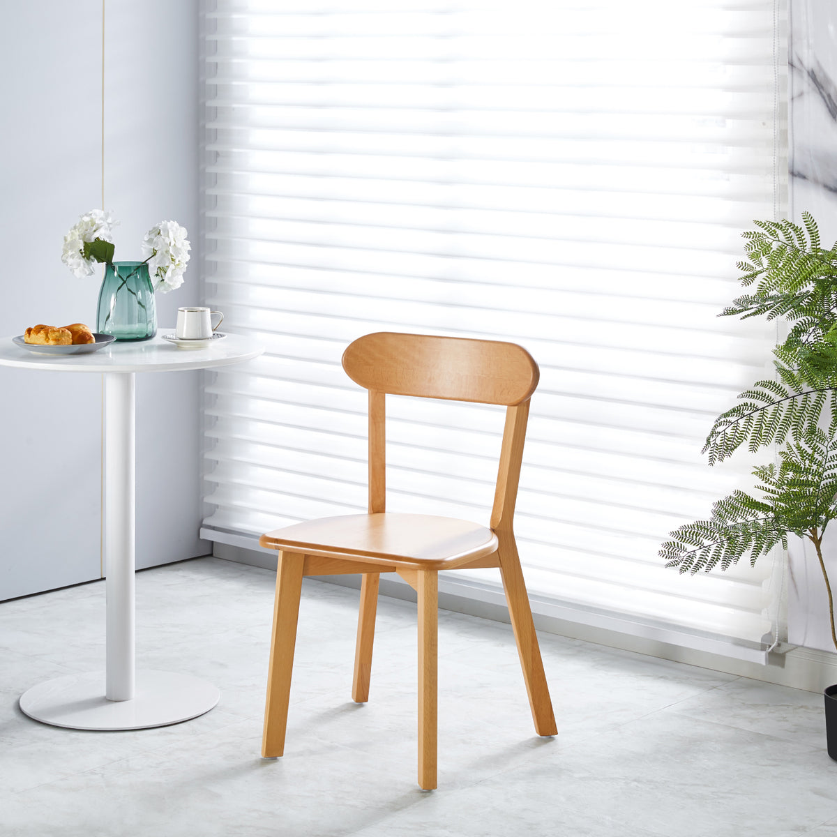 Pack de 2 Sillas Fresno de Madera - Natural