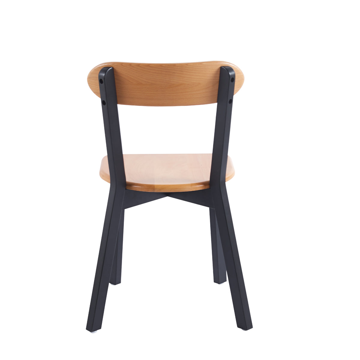 Pack de 2 Sillas Fresno de Madera - Negra