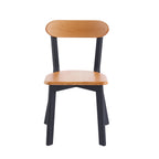 Pack de 2 Sillas Fresno de Madera - Negra