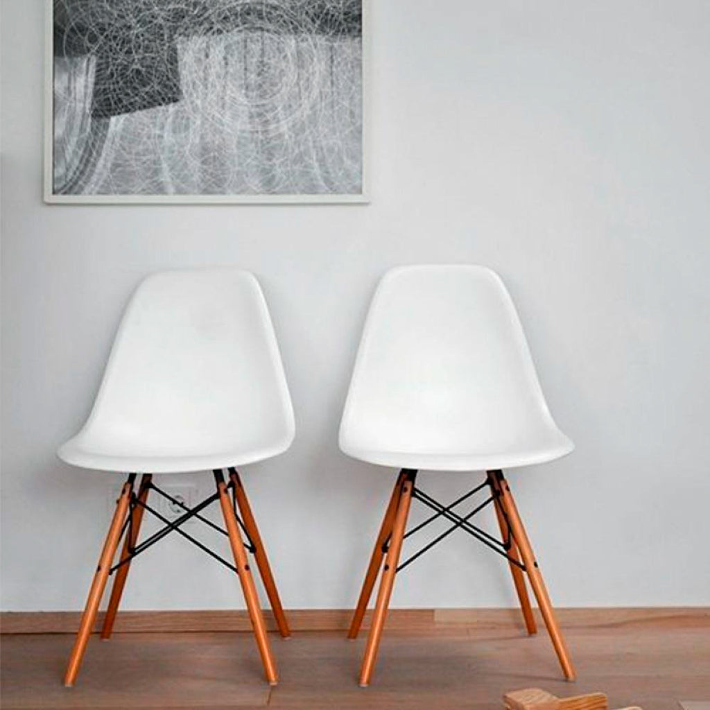 Pack de 4 Sillas Eames - Blanca
