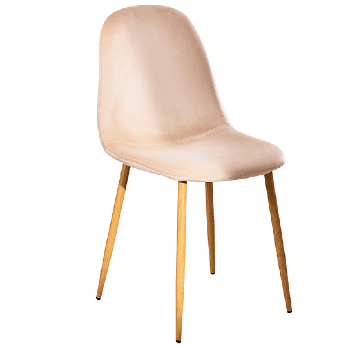 Pack de 4 Sillas Spoon Velvet - Beige oscuro
