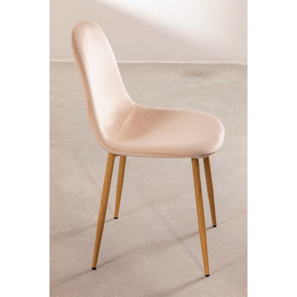 Pack de 4 Sillas Spoon Velvet - Beige oscuro