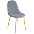 Pack de 4 Sillas Spoon Velvet - Gris