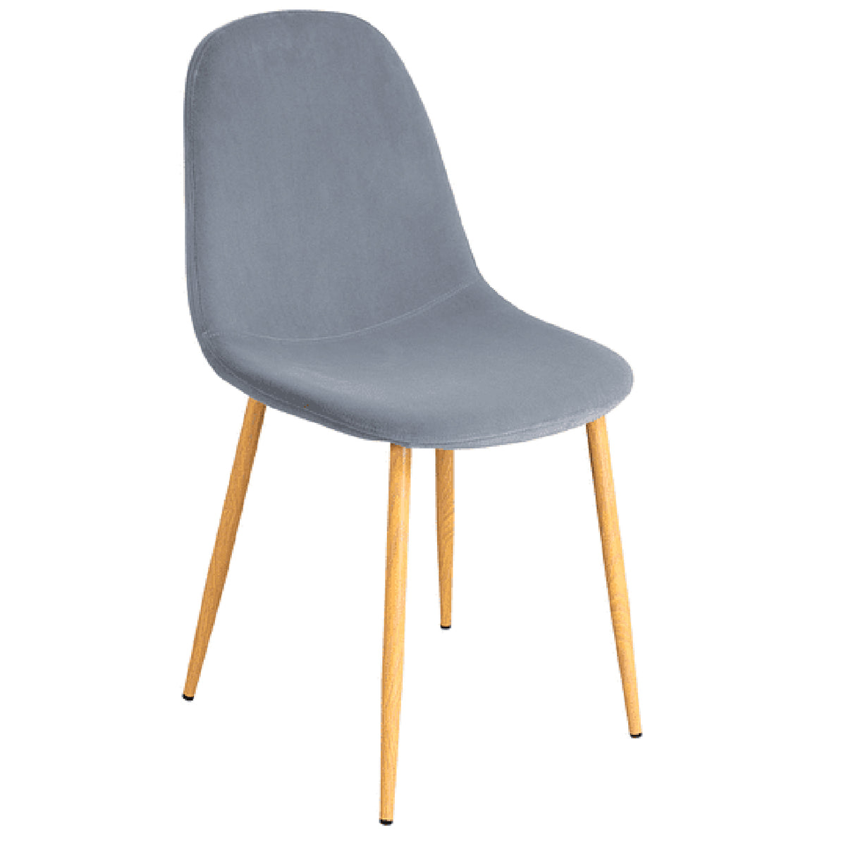 Pack de 4 Sillas Spoon Velvet - Gris