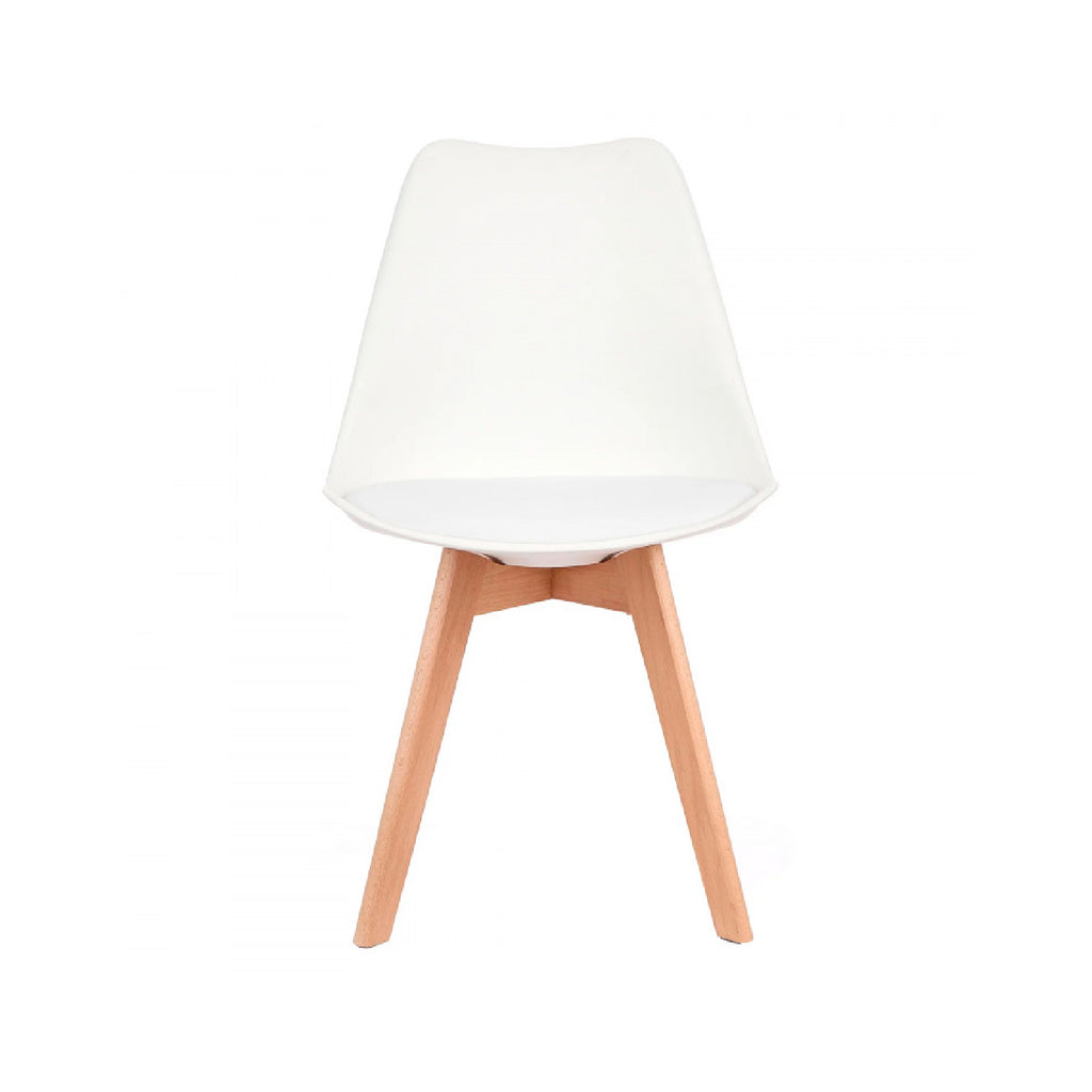 Pack de 4 Sillas Tulip Acolchada - Blanca