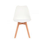 Pack de 4 Sillas Tulip Acolchada - Blanca